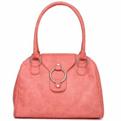 baggit pink solid shoulder bag